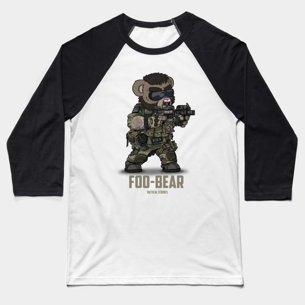 FOO-BEAR (Tan) Baseball T-Shirt by hiwez